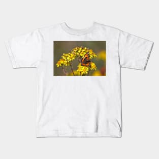 Tortoiseshell Butterfly in September sunshine Kids T-Shirt